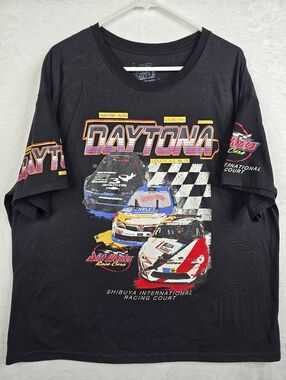 3/$25 Daytona Racing Graphic Tee Men’s XL Fresh Laundry Black Cars